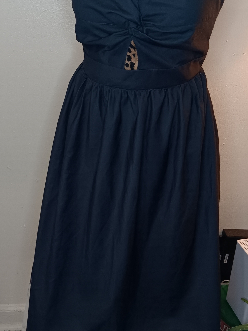 Cupshe Black to White Ombre Maxi Dress with Twist Front - Picture 8 of 14
